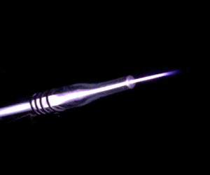 short GIF clip of an atmospheric plasma jet of Helium gas 20kV 13kHz in air